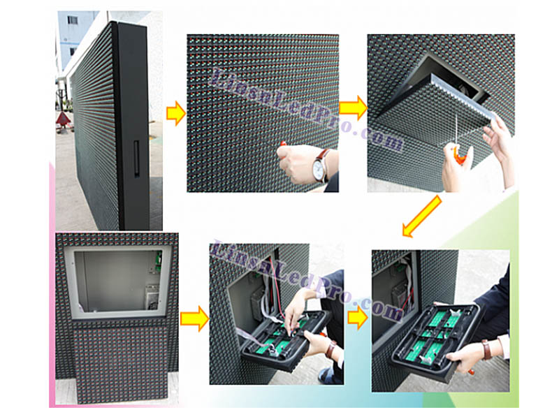 P16 DIP Outdoor Front Access LED Screen Board